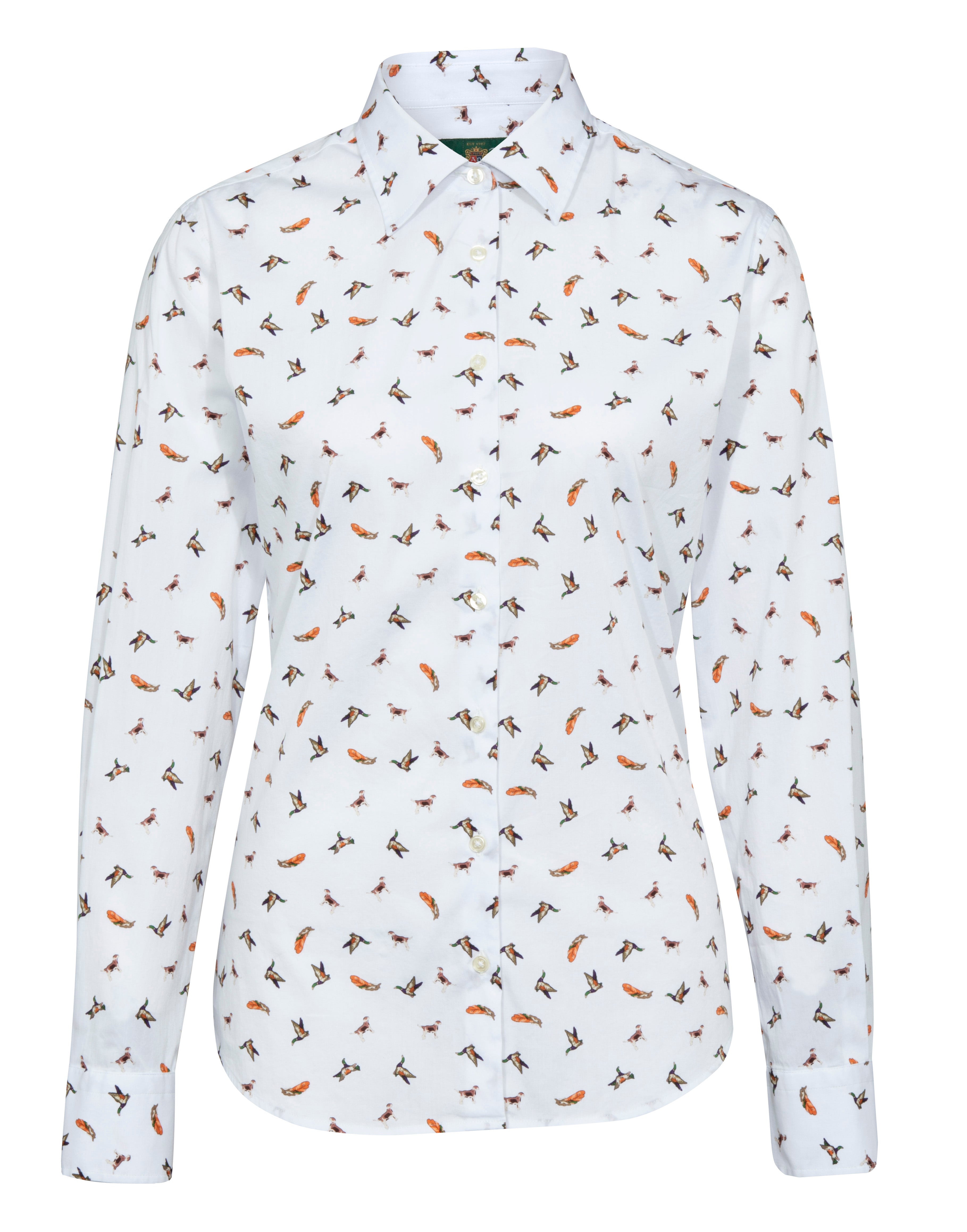 Alan Paine Ladies Lawen Cotton Shirt - Dog & Duck