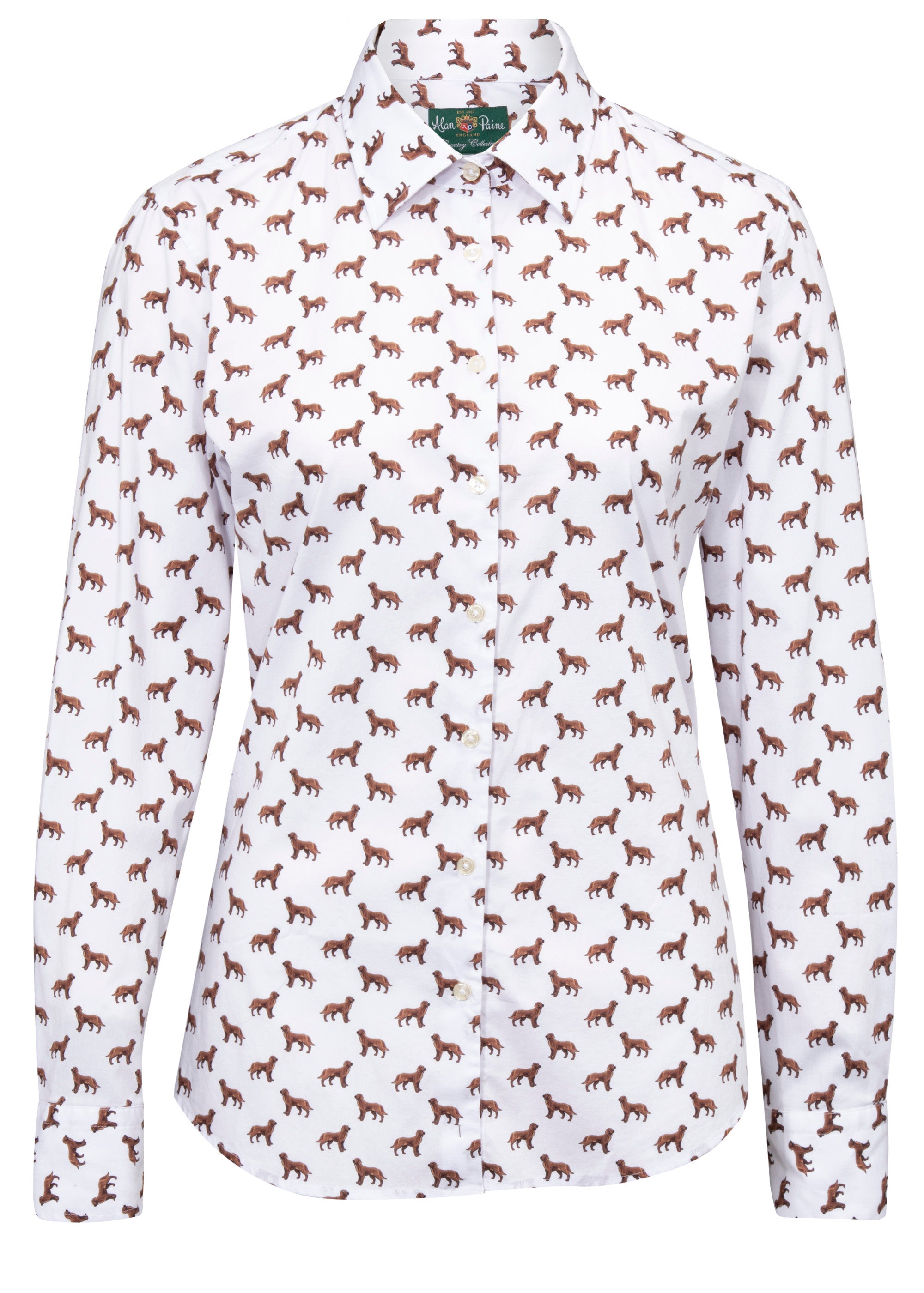 Alan Paine Ladies Lawen Cotton Shirt - Dog