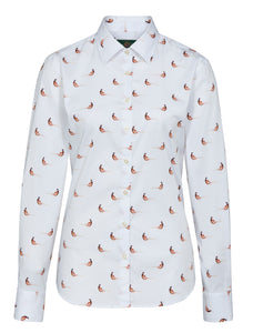 Alan Paine Ladies Lawen Cotton Shirt - Pheasant