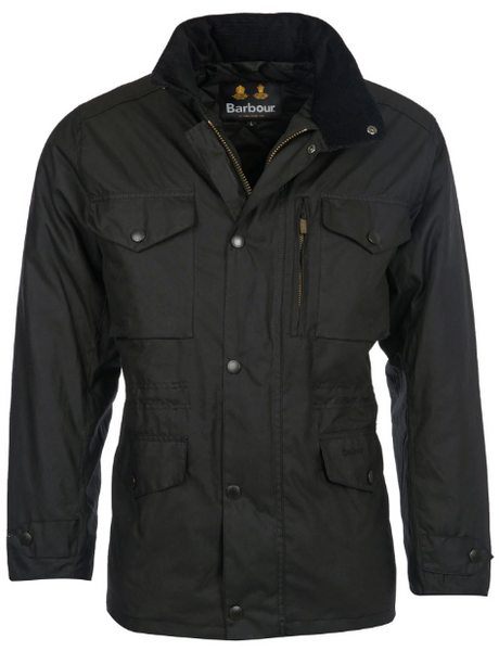 Barbour black hot sale wax jacket